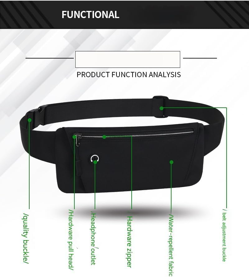 Running Belt Women Men ，Fanny Pack for Men & Women,Waterproof Waist Packs with Adjustable Belt,Crossbody Bags Bum Bag for Running Hiking Travel Workout Adjustable Strap, Waist Pack (Purple, One Size) image number 4