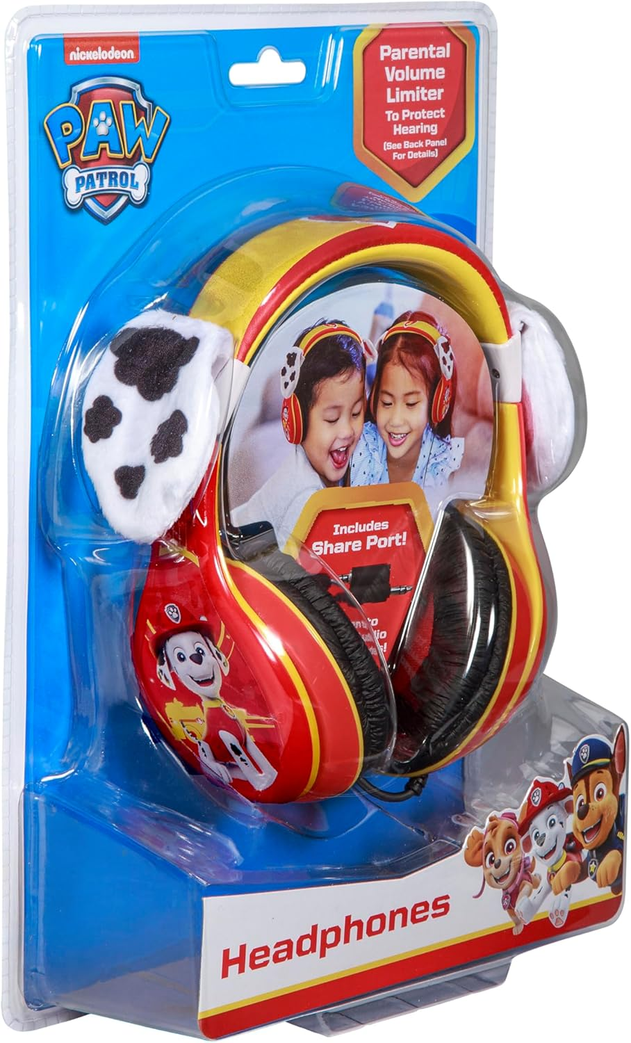 Ekids Paw Patrol Marshall Headphones for Kids with Built in Volume Limiting Feature for Kid Friendly Safe Listening, Red image number 7