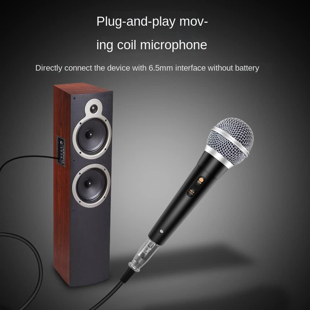 Veumoie Handheld Professional Wired Dynamic Microphone Clear Voice Mic for Karaoke Vocal Music Performance image number 6