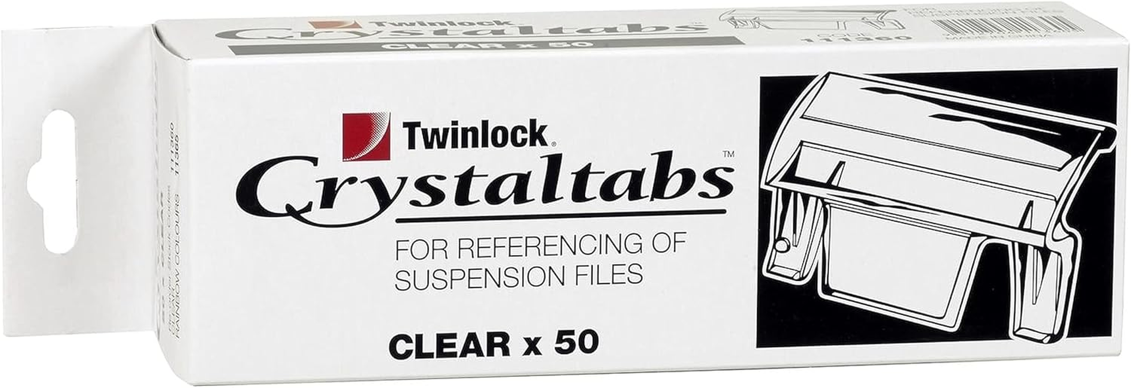 Crystalfile Clear Tabs Pack 50 image number 1