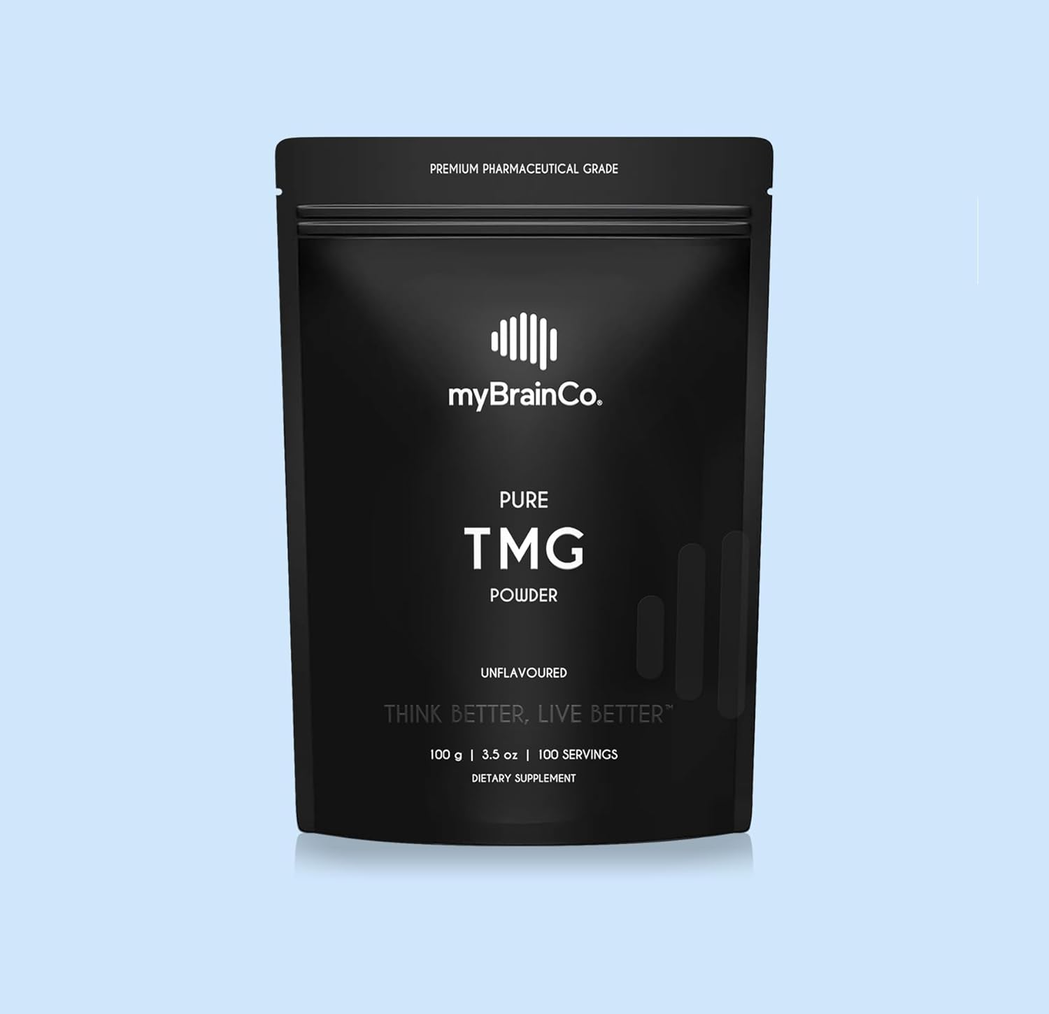 Mybrainco. Pure TMG Powder - Trimethylglycine as Betaine Anhydrous - Lab-Tested - Healthy Homocysteine Levels, Methylation Support, Heart & Liver Health - 100 Servings (100G) image number 3