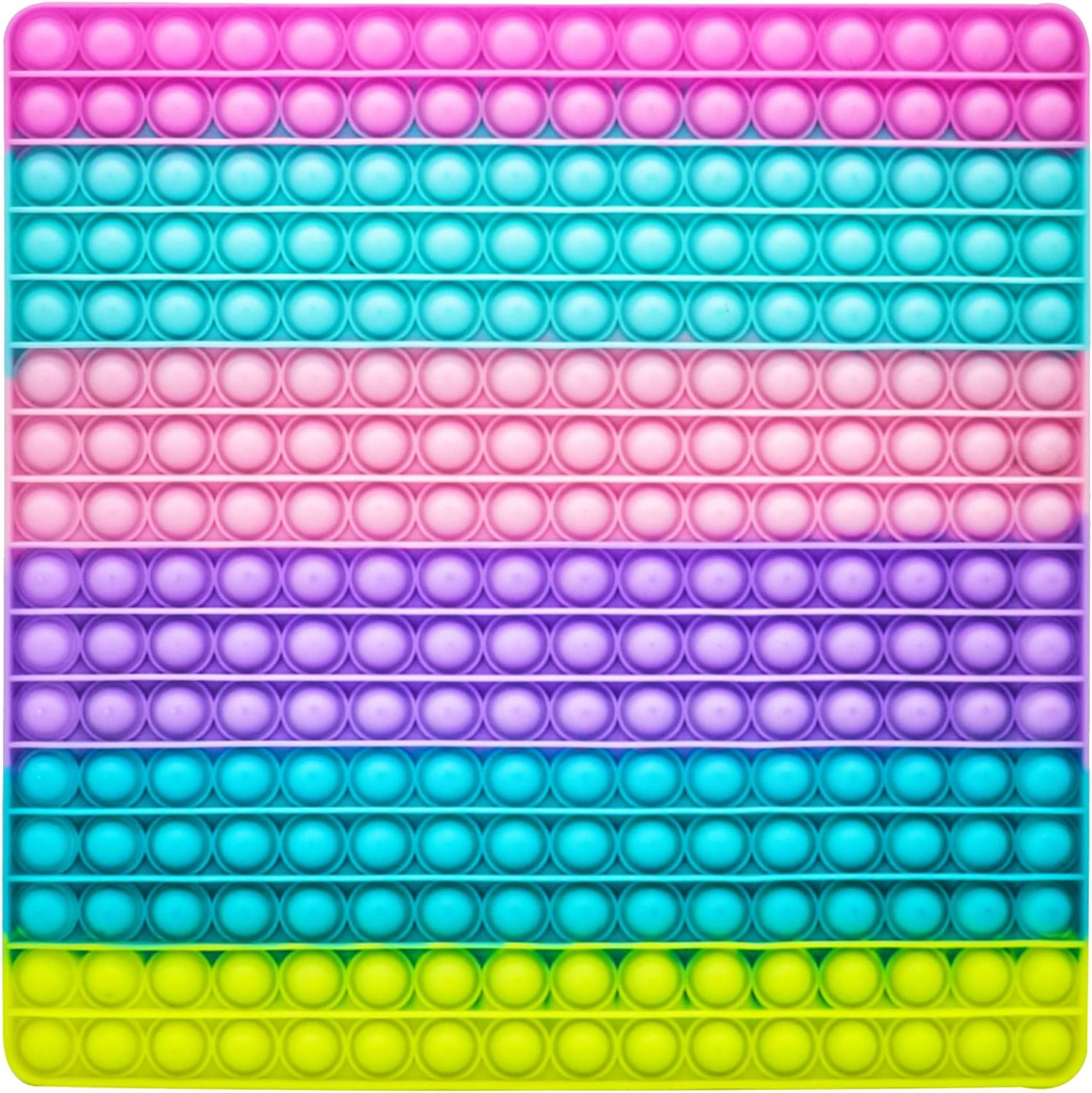 Hengdloo 256 Bubble Pop Fidget Toy the Biggest Pop in the World, Really Super Big Pop 256 Bubbles 400 Extra Big Size Push Pop Bubble Fidget Sensory Toy, Silicone Popper Fidget Toy Popping Game image number 5