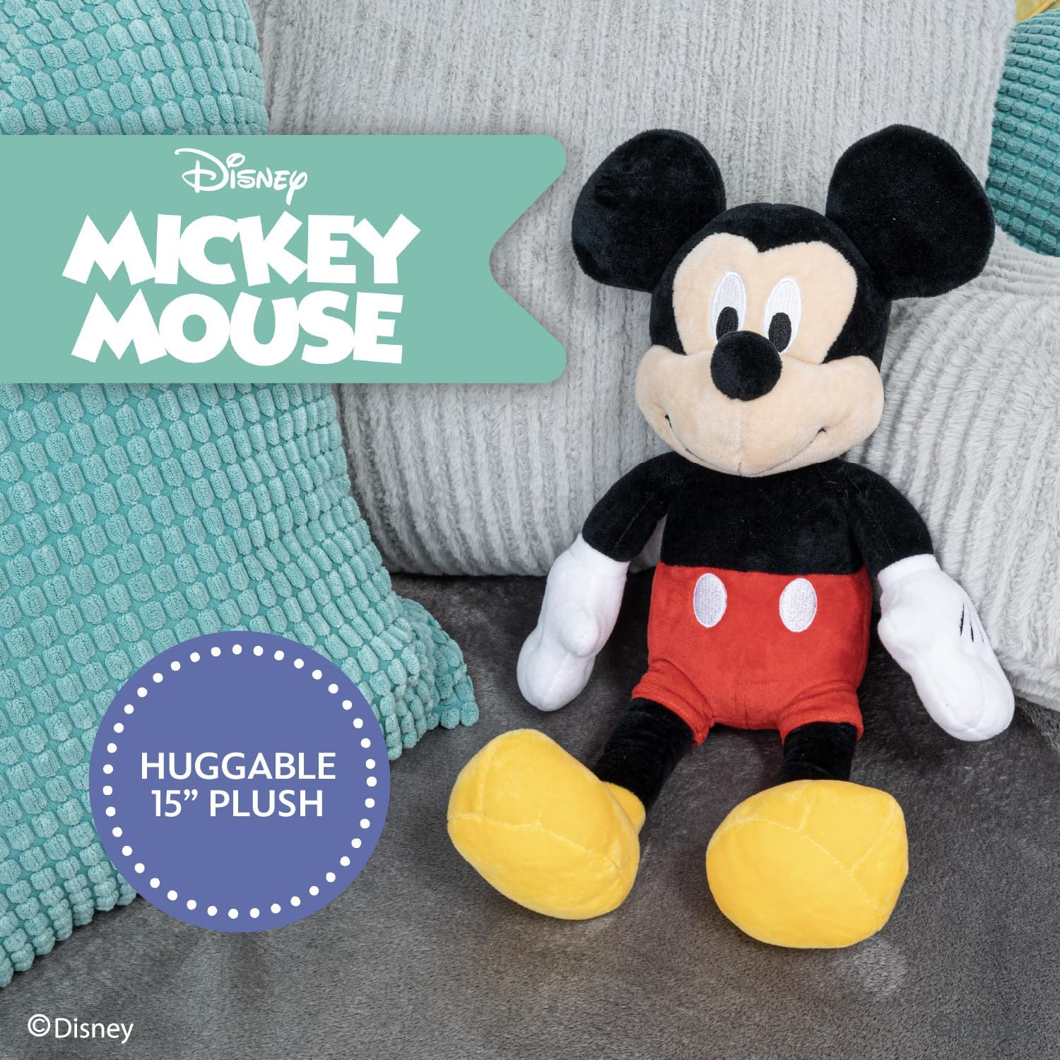 Disney Baby Mickey Mouse Large Plush Toy, 38 Cm