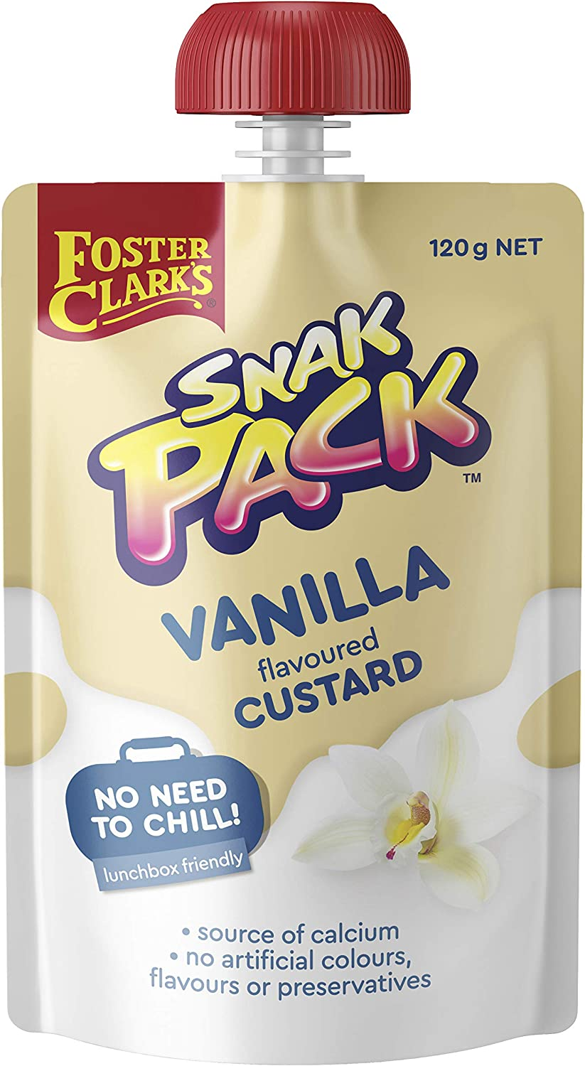Foster Clark'S Vanilla Custard Pouch Snack Pack Flavoured Custard Instant Custard Dessert 120G (Pack of 6) image number 3