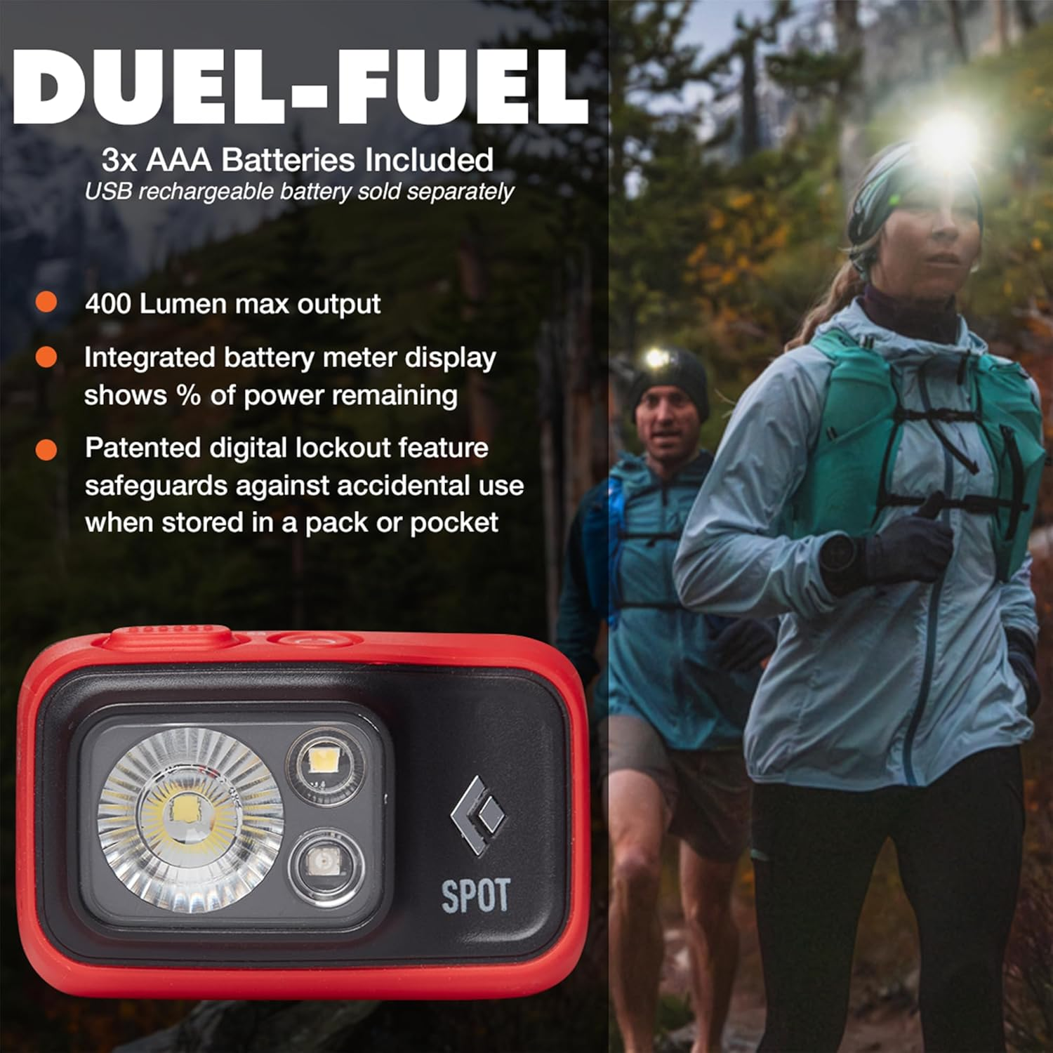 Spot 400 Headlamp - Dark Olive image number 4