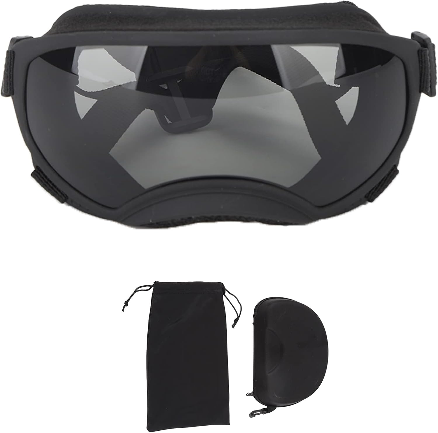 Large Dog Sunglasses, Dog Goggles Large Breed and Medium,Protection Windproof anti Fog Adjustable Dog Goggles for Outdoor Dogs Eye Safety Blue