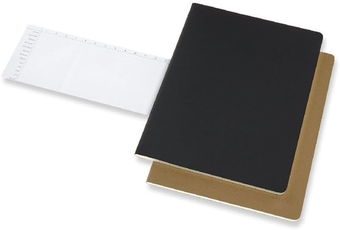 Moleskine - Cahier Subject Journal - Set of 2 - Extra Extra Large - Black & Kraft image number 3