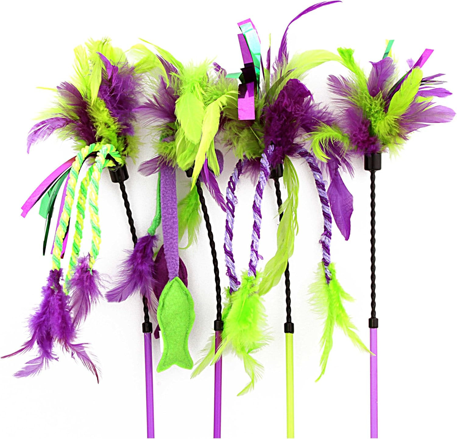 Our Pets Feather Teaser Wand Cat Toy,