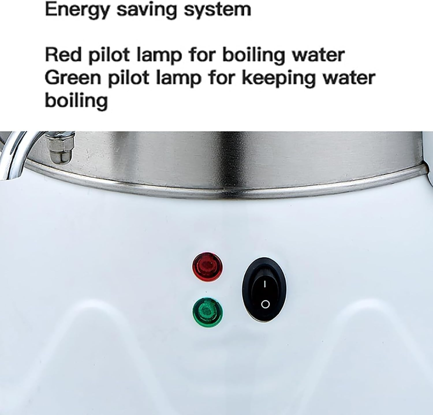 2000W Electric Turkish Tea Maker, 3L Stainless Steel Teapot, 1L Ceramic Teapot, Electric Kettle Samovar, with Keep Warm Function, Porcelain for Coffee, Scented Tea(White) - Black image number 5