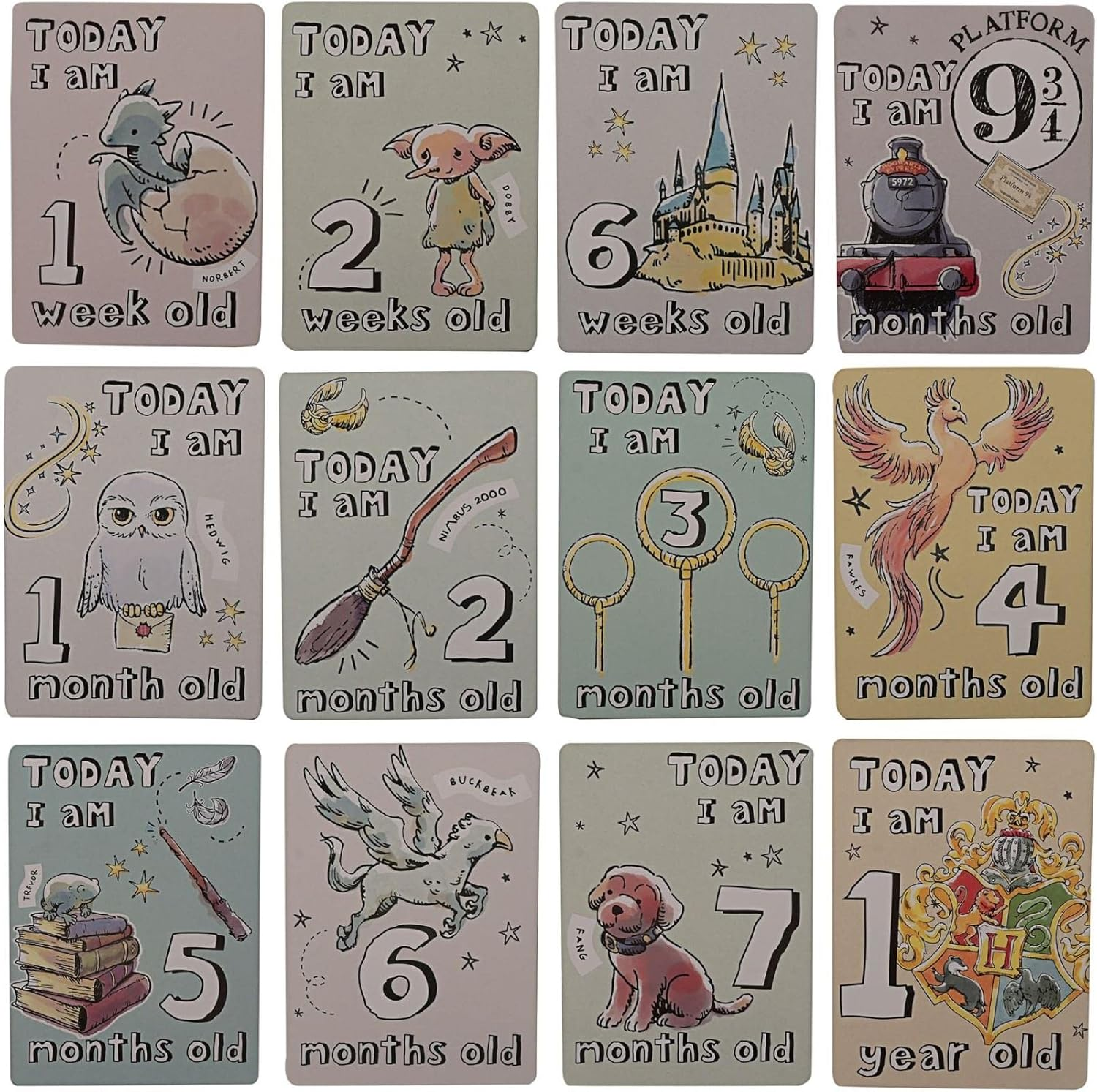 Harry Potter Baby Milestone Cards Pack of 24 3411 image number 2