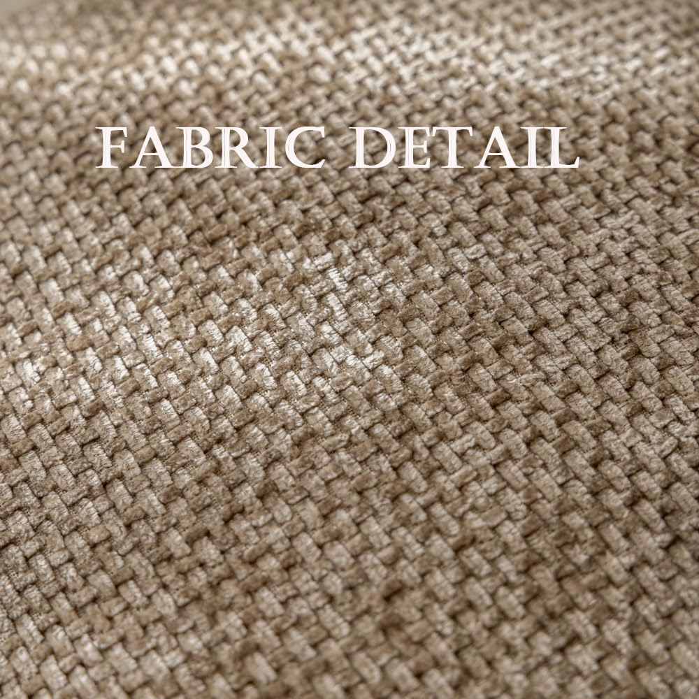 LANANAS Neutral Decorative Throw Pillow Covers 18X18 Inch for Living Room Couch Bed Sofa Farmhouse Boho Home Decor Set of 4 Soft Corduroy Accent Luxury Cushion Cases (18X18, Neutral) - Neutral image number 2