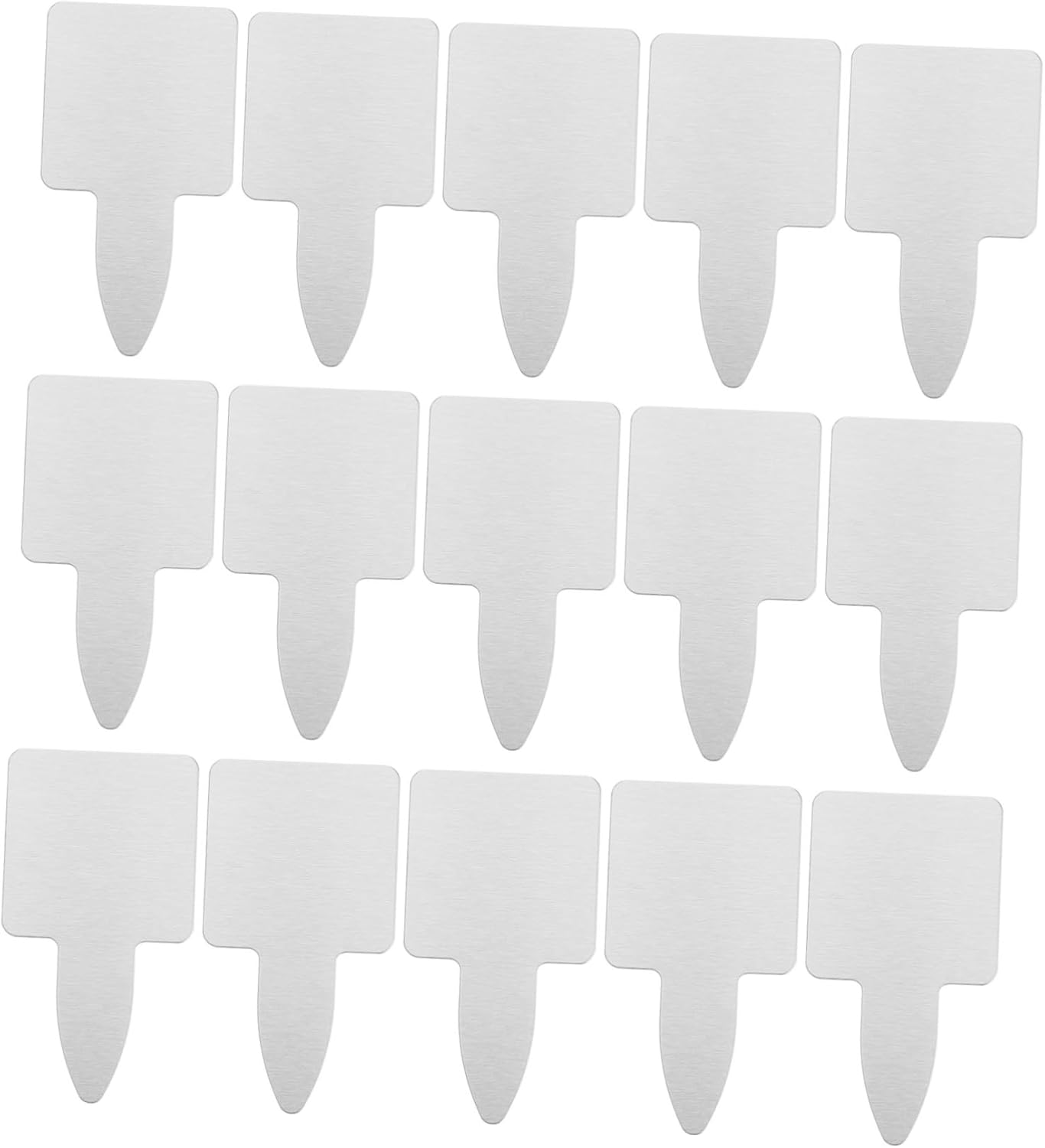Sosoport 50Pcs Stainless Steel Succulent Labels for Plant Tags Outdoor Garden Markers Thickened Gardening Tags