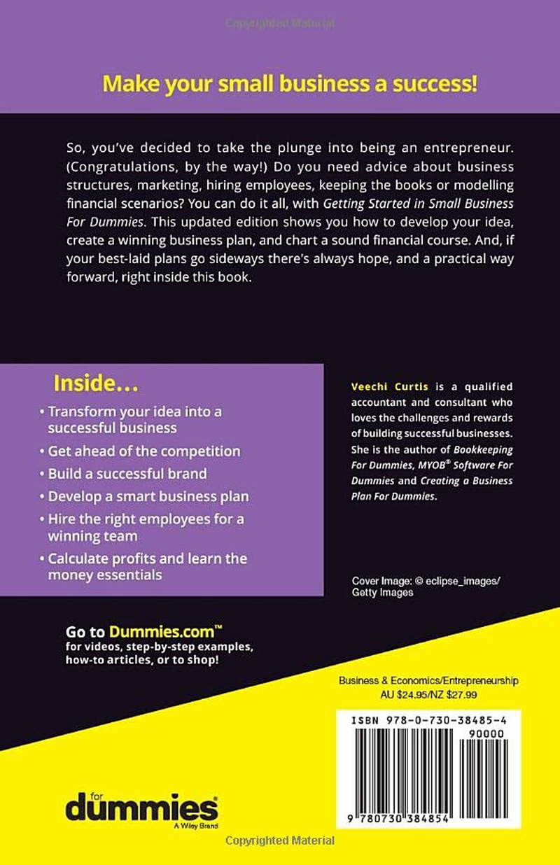 Getting Started in Small Business for Dummies