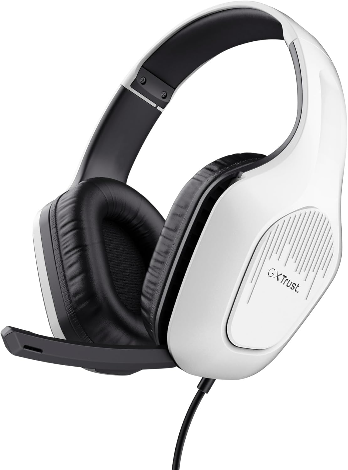 Trust Gaming GXT 418W Rayne Lightweight Gaming Headset for PC Xbox PS4 PS5 Switch Mobile, 50Mm Driver, 2M Cable, 3.5Mm Audio Port, Over-Ear Headphones with Cable, White image number 6