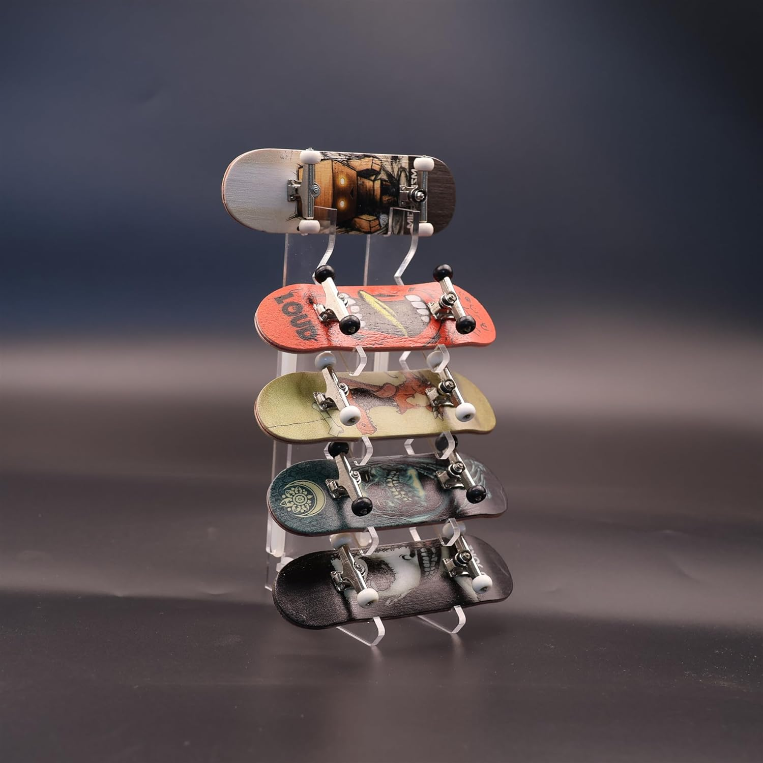 Fingerboard Display Rack,Pro Finger Skateboard Storage Stand,Transparent Acrylic Finger Board Racks image number 2