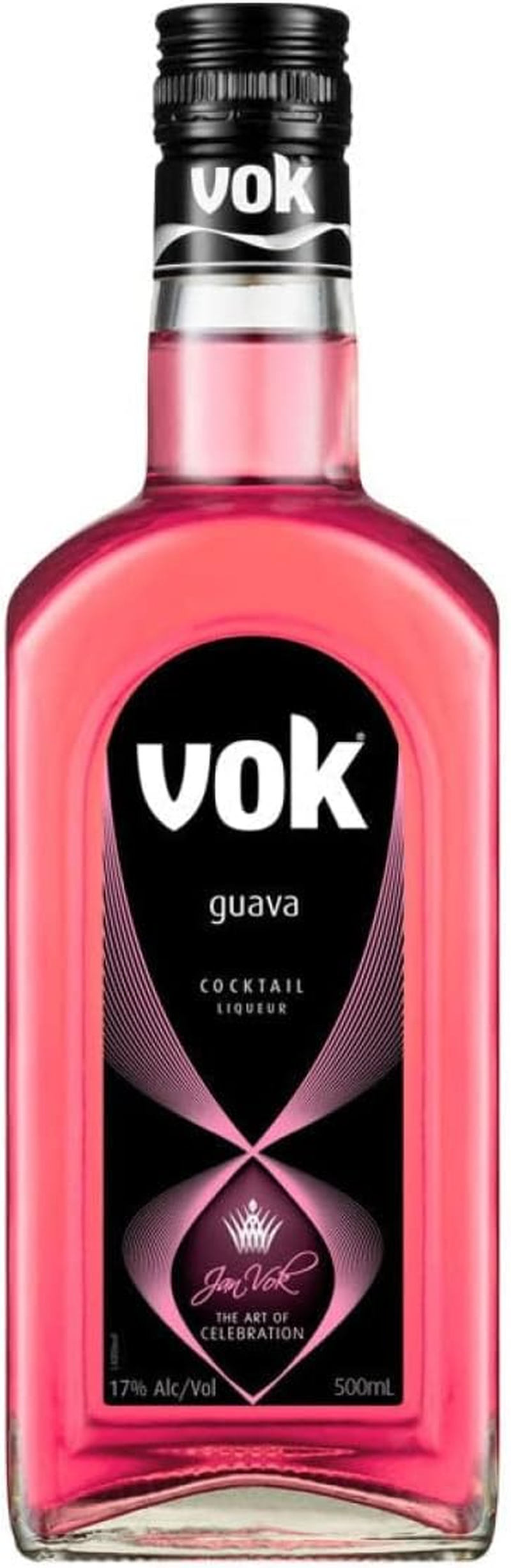 Vok Beverages 17% Alcohol Guava Flavour Cocktail Liqueur 500 Ml