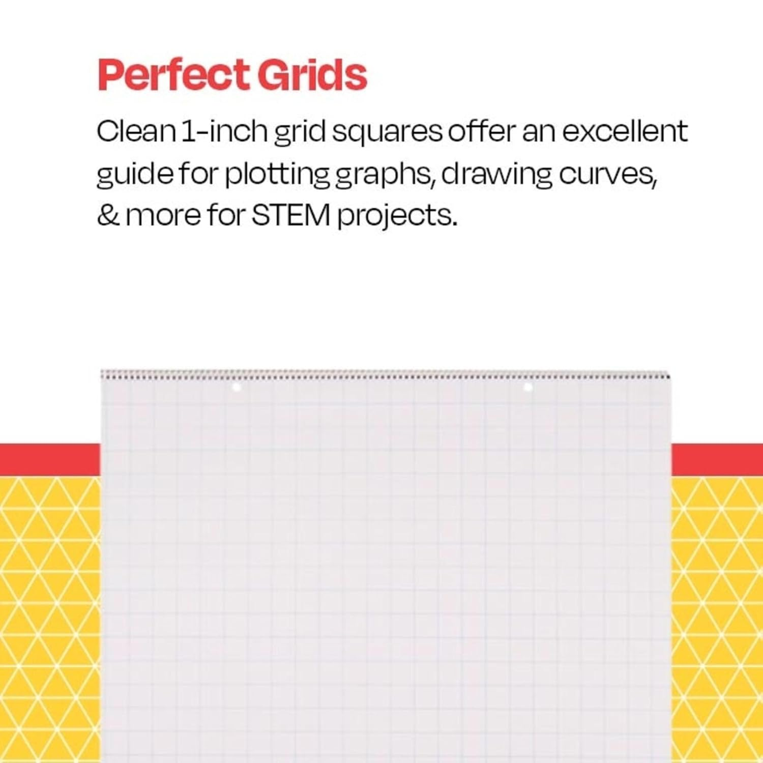 School Smart Chart Table Pad, 24 X 32 Inches, 1 Inch Grids, 25 Sheets image number 1