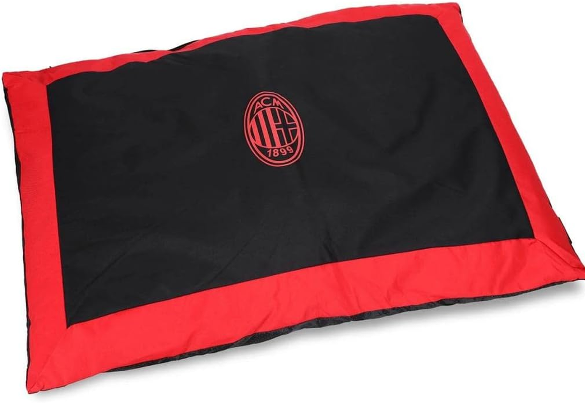 AC Milan Unisex Adulto Petpilacmilanmed Cushion for Dog/Cat Bed AC Milan Official Product Nero M image number 1