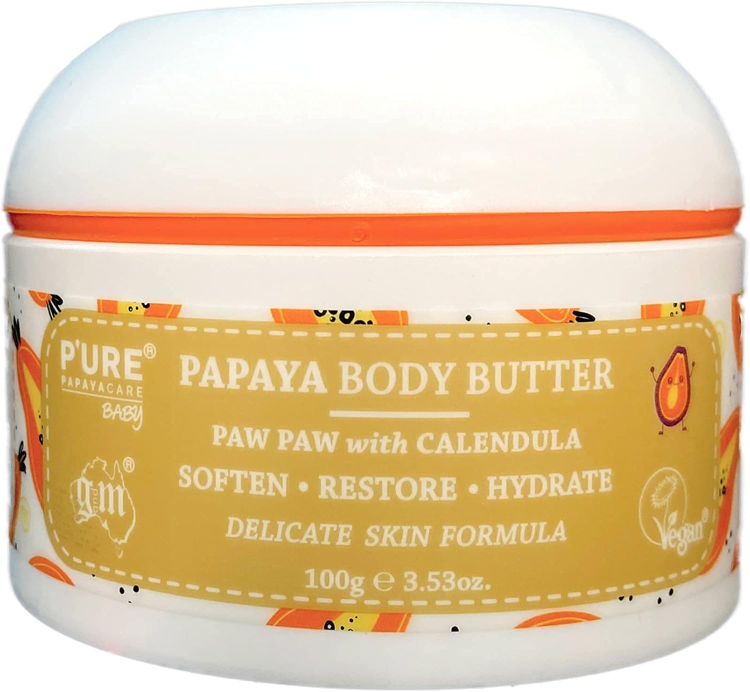 P'URE Papayacare Baby Body Butter 100 G image number 3
