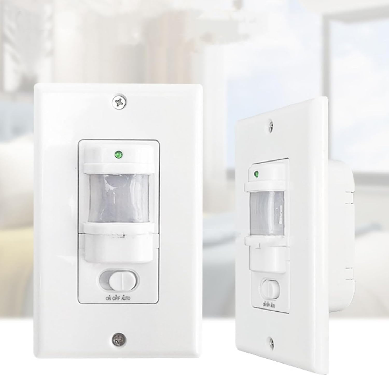 Wall PIR Motion Sensor Light Switch, Auto On/Off Occupancy Motion Sensor Light Switch image number 6