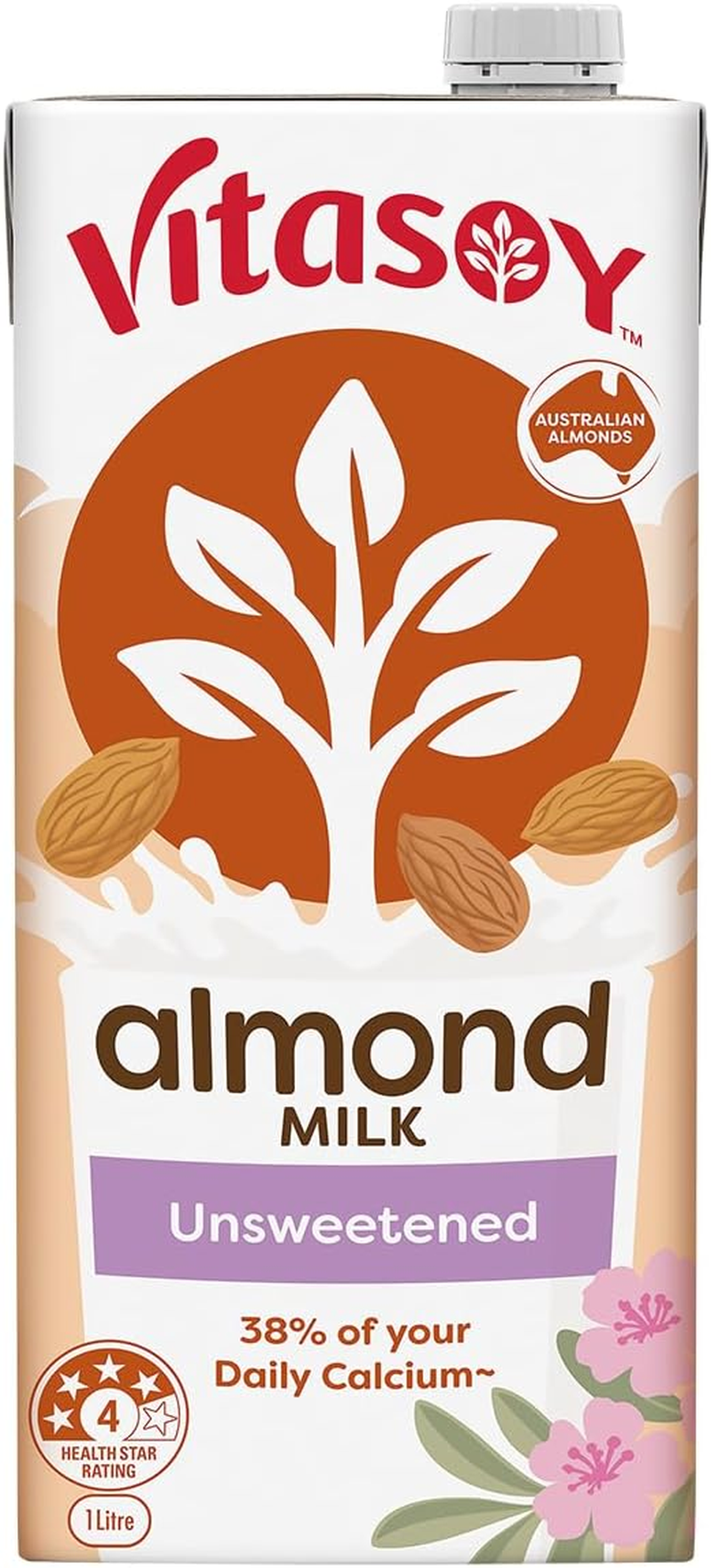 Vitasoy Unsweetened Long Life Almond Milk, 1 Litre (Pack of 12) image number 5