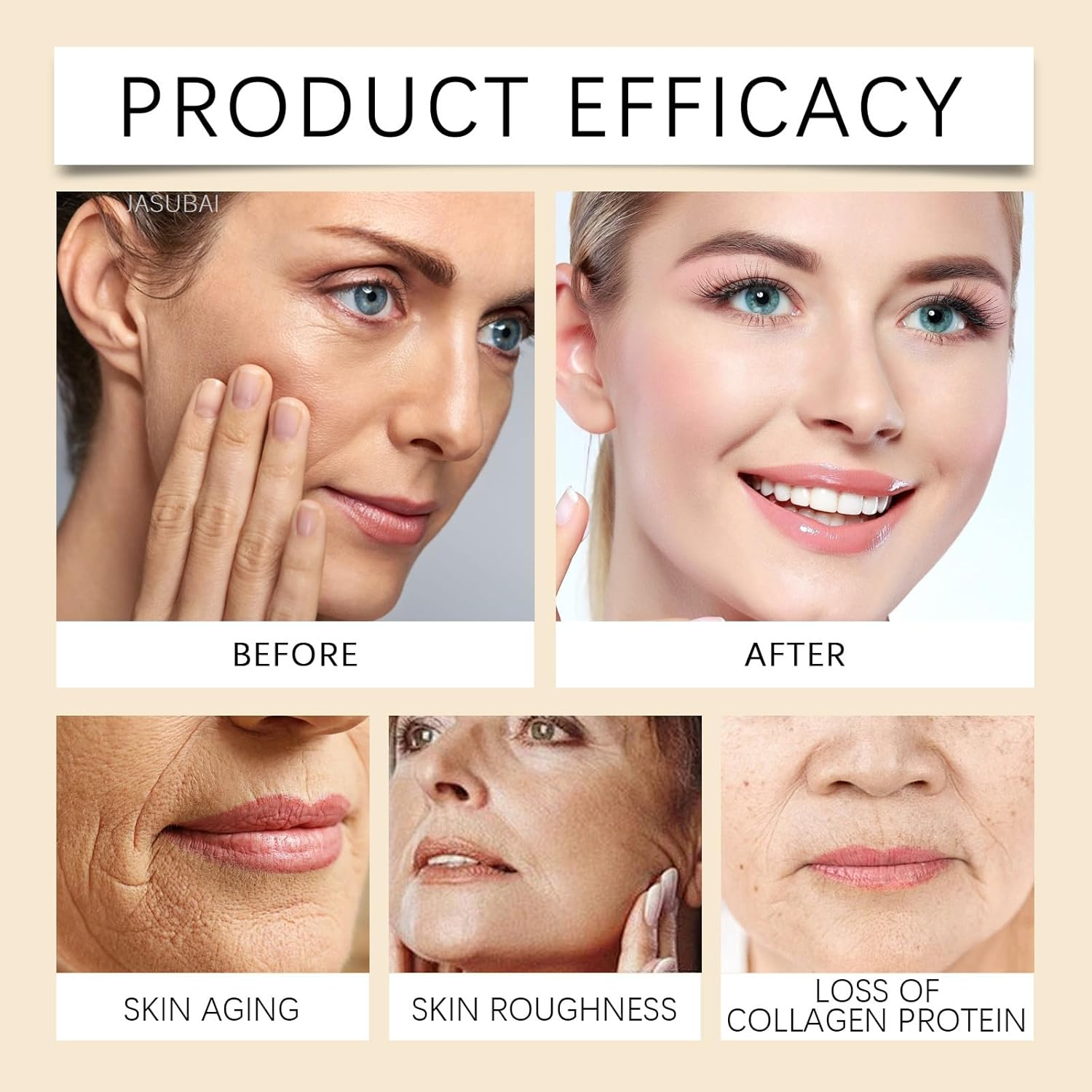 Ginseng Anti-Aging Serum Essence, Gold Ginseng Peptide Firming Serum for Face, Reduces Wrinkles & Fine Lines, Tightening & Lifting for Mature Skin, Hydrating Essence Water for All Skin Types (4PCS) - 4Pcs image number 4