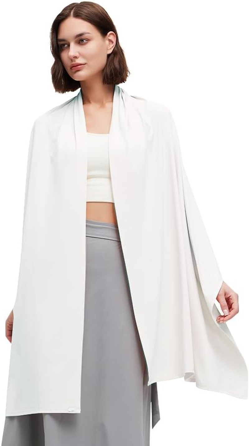 UPF50+ Sun Shawl Beach Travel Scarf Wraps,Swimsuit Bikini Wraps Cover-Up for Women,Summer Cooling Shawl image number 5