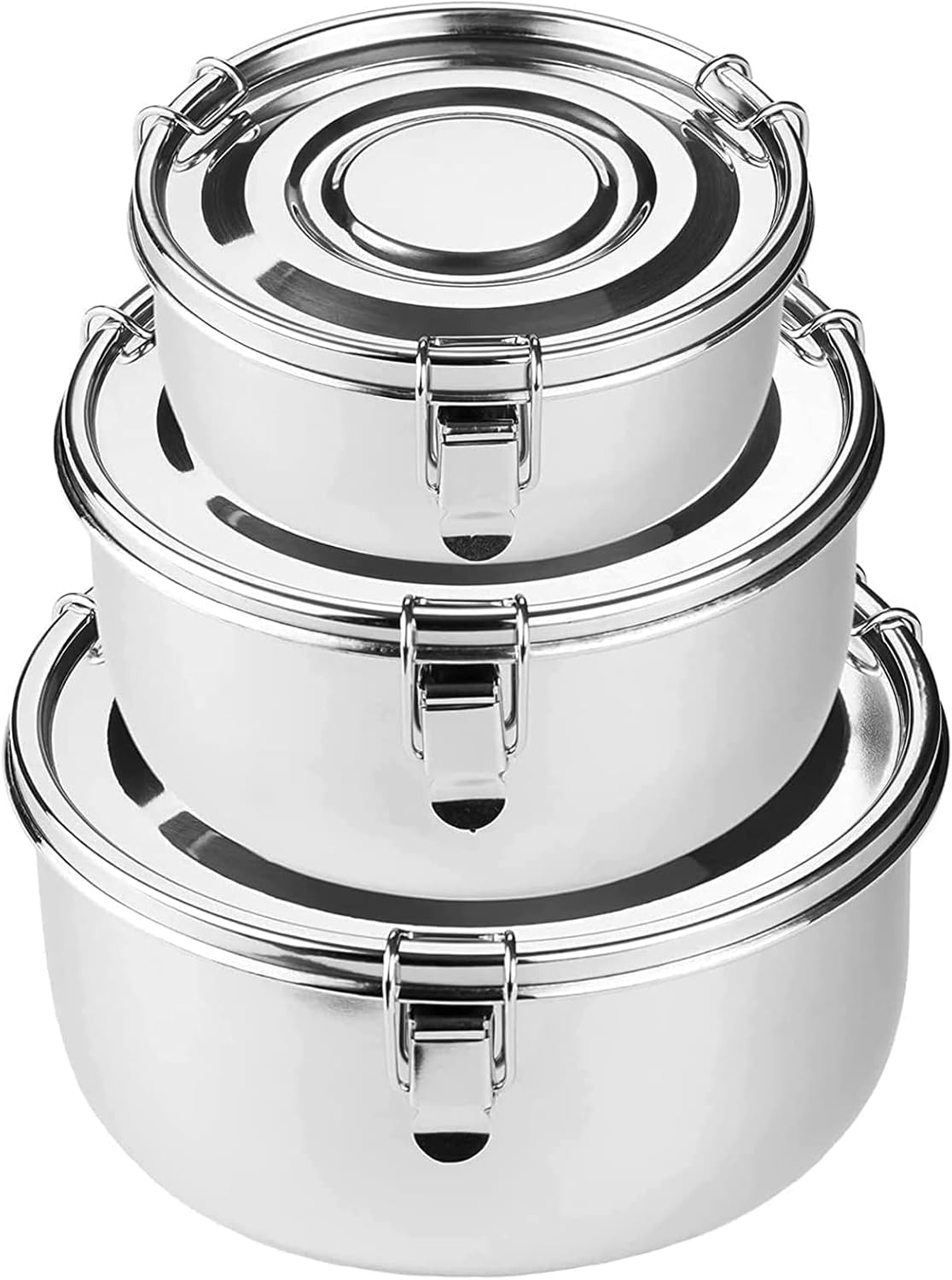 Allprettyall Premium Stainless Steel Food Storage Containers 304 Grade the Original Leak-Proof, Airtight, Smell-Proof - Perfect for Camping Trips, Lunches, Leftovers, Soups, Salads image number 1