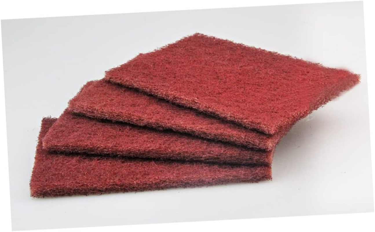 YARNOW 5Pcs Heavy Duty Nylon Kitchen Cleaning Pads Griddle Scouring Pads for Tough Food Residue Non-Rusting for Restaurant and Home Use image number 3