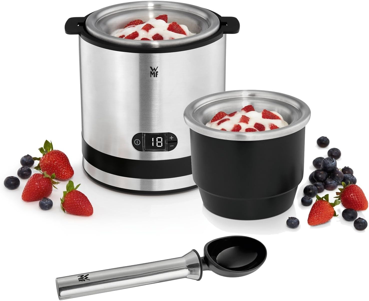 WMF CE Ice Cream Maker 3-In-1, Silver, 3-Piece image number 3