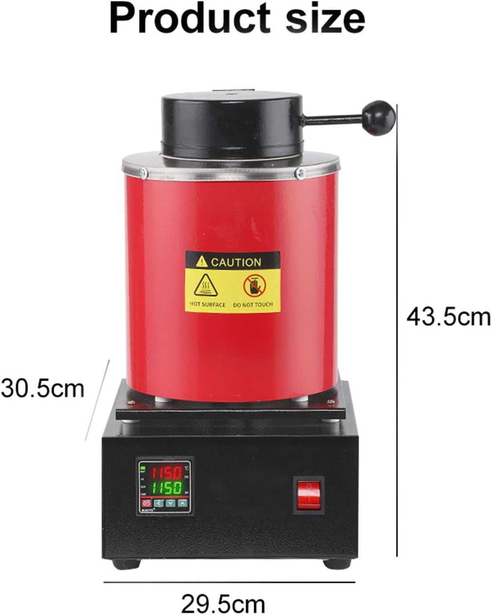 CHAOFLIGHT Gold Melting Pot 3KG Gold Melting Furnace Electric Metal Smelting Machine Resin Jewellery Making Tools for Assaying Gold, Silver, Tin, Aluminum image number 4