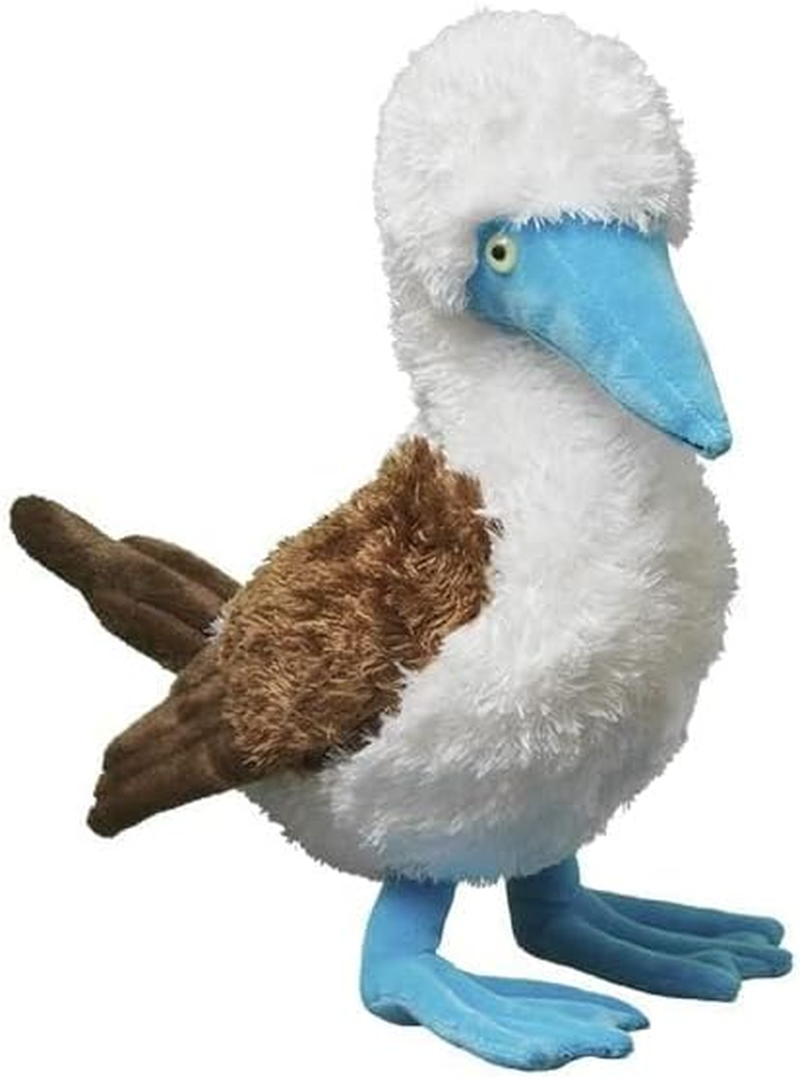 Tiny Heart Simulation Blue Footed Booby Plush Toy, 10.62Inch Super Soft and Cute Blue Footed Booby Stuffed Animal Toys Fun Kids Gift Home Decor image number 1