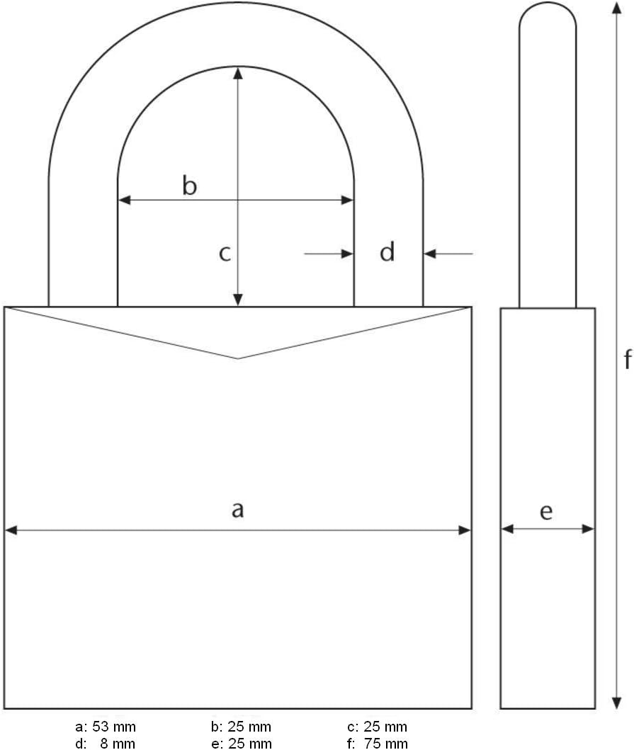 ABUS Combination Lock 180IB/50 - Brass Padlock - Weatherproof - with Individually Adjustable Number Code - ABUS Security Level 5 - Brass Colours image number 2
