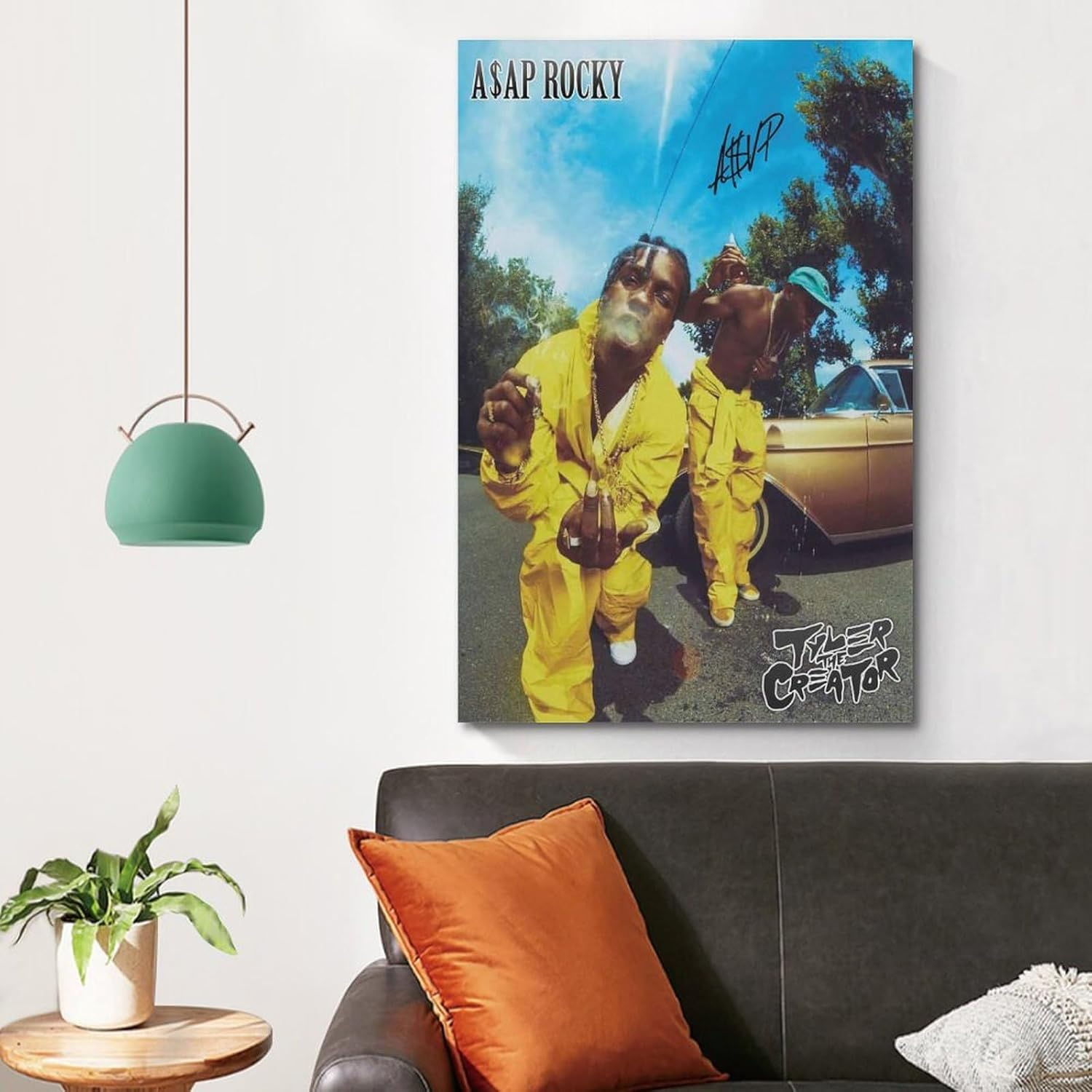 Art Asap Music Rocky Canvas Rapper Poster Poster Canvas Painting Wall Art Picture Home Decor Print for Bedroom Living Room Dorm Study Bar Office 08X12Inch(20X30Cm)