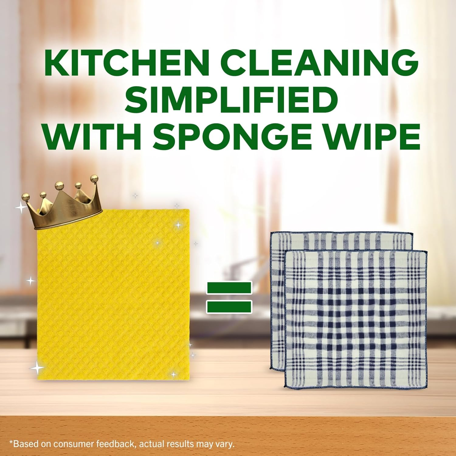 Scotch-Brite Multi-Purpose , Easy to Use Kitchen Cleaning Sponge Wipe (3 -Pieces) image number 6