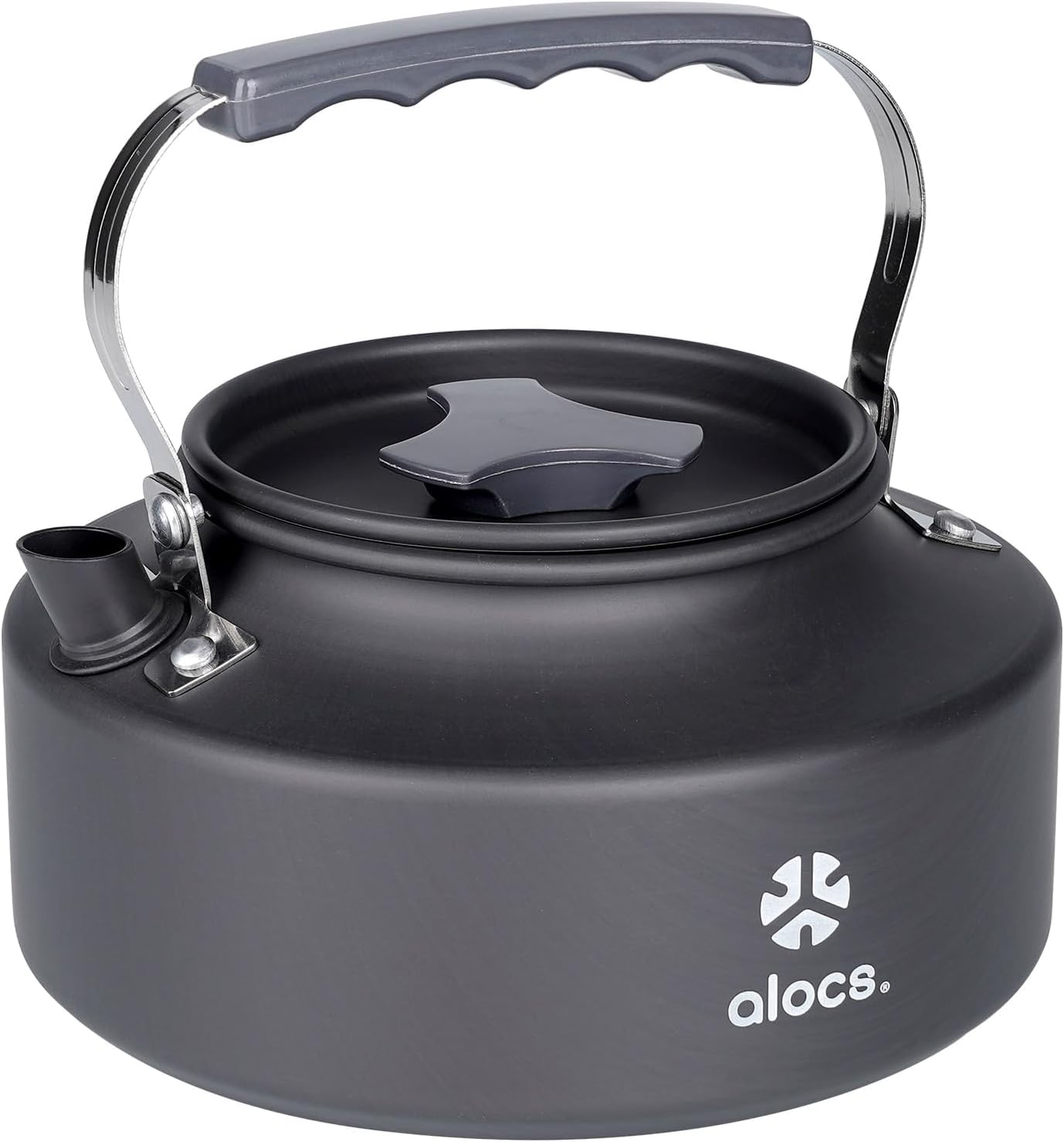 Alocs 0.8L Kettle Teapot, Portable Camping Coffee Pot, Hard-Anodized Aluminum Camping Kettle, Compact Tea Kettle for Stove Top, Outdoor, Hiking, Camping, Picnic and Traveling. image number 5