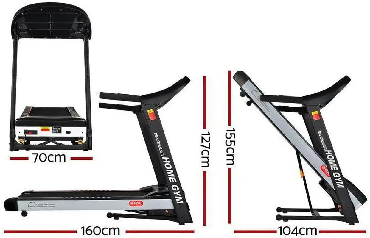 Everfit Treadmill Electric Treadmills with 450Mm Running Belt, Hydraulic Unfolded Walking Pad Foldable Machine Exercise & Fitness Equipment, with up to 18Km/H Speed and 15-Level Incline for Home Gym image number 2