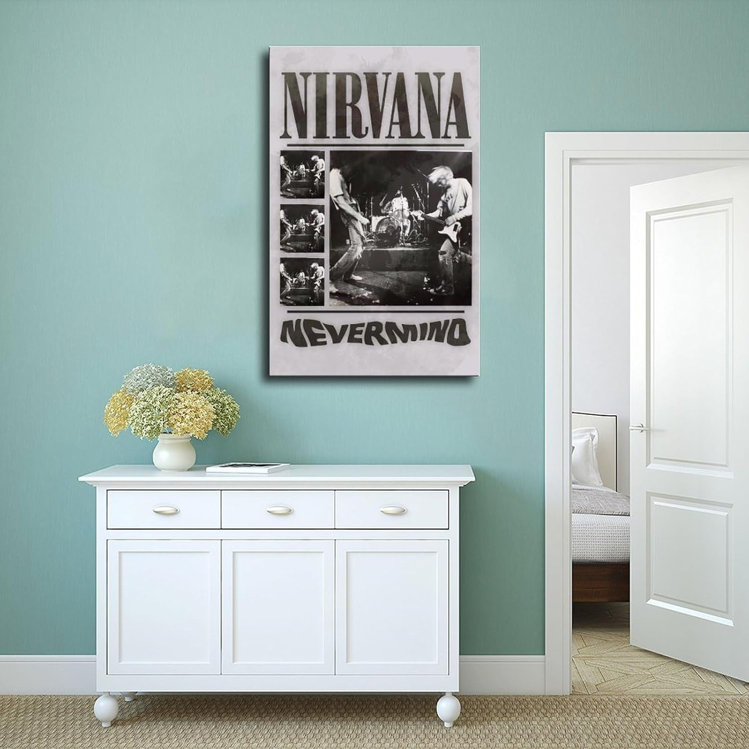 TGDSVPWQ Nirvana Poster Music Poster Wall Art Wall Decor Posters Canvas Poster Unframe:12X18Inch(30X45Cm) image number 1