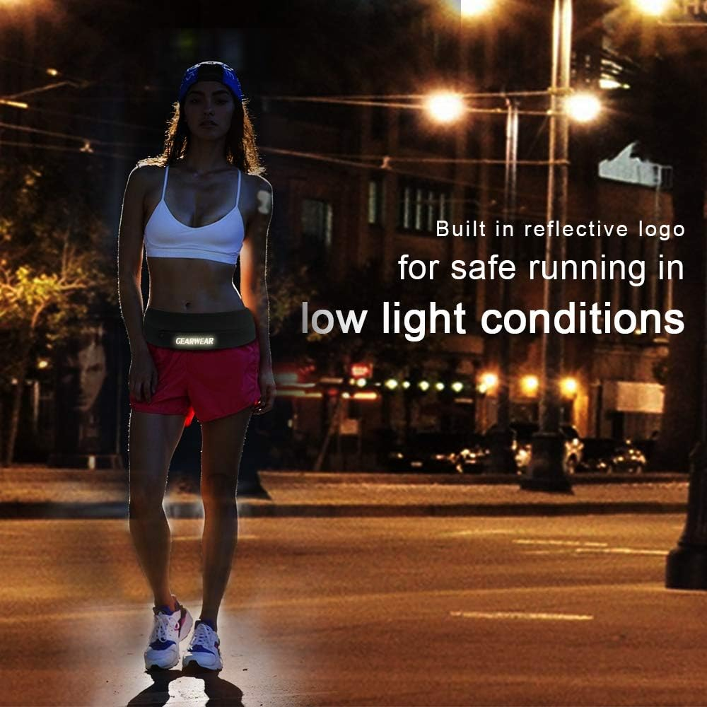 GEARWEAR Running Phone Holder Runner Belt Waist Pocket for Workout Fitness Walking Jogging Exercise Sport Gym for Iphone XR XS MAX 8 plus Samsung S10