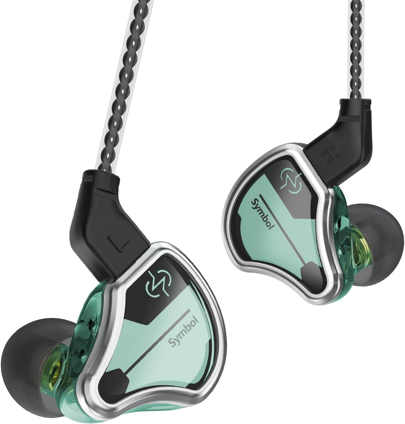 Keephifi CCZ BC02 IEM Headphones in Ear Monitor Wired Dynamic Driver Bass Wired Earbuds Professional Hifi Headphones Stereo Sound IEM Earphones for Singers Musicians