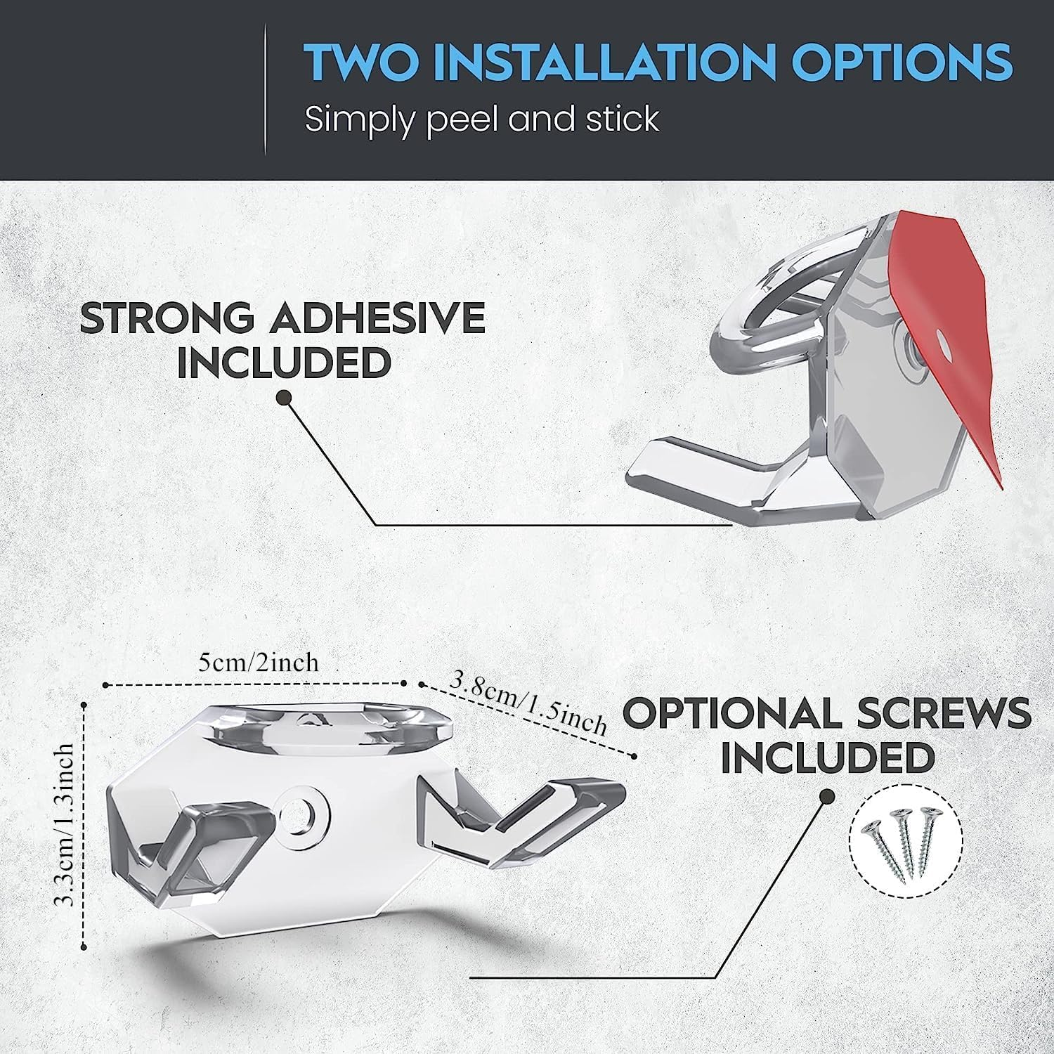 Adhesive Hat Hooks for Wall, Hat Rack for Baseball Caps, Minimalist Hat Display, Strong Hold Hat Hangers for Wall (Clear, 16 Pcs) image number 4