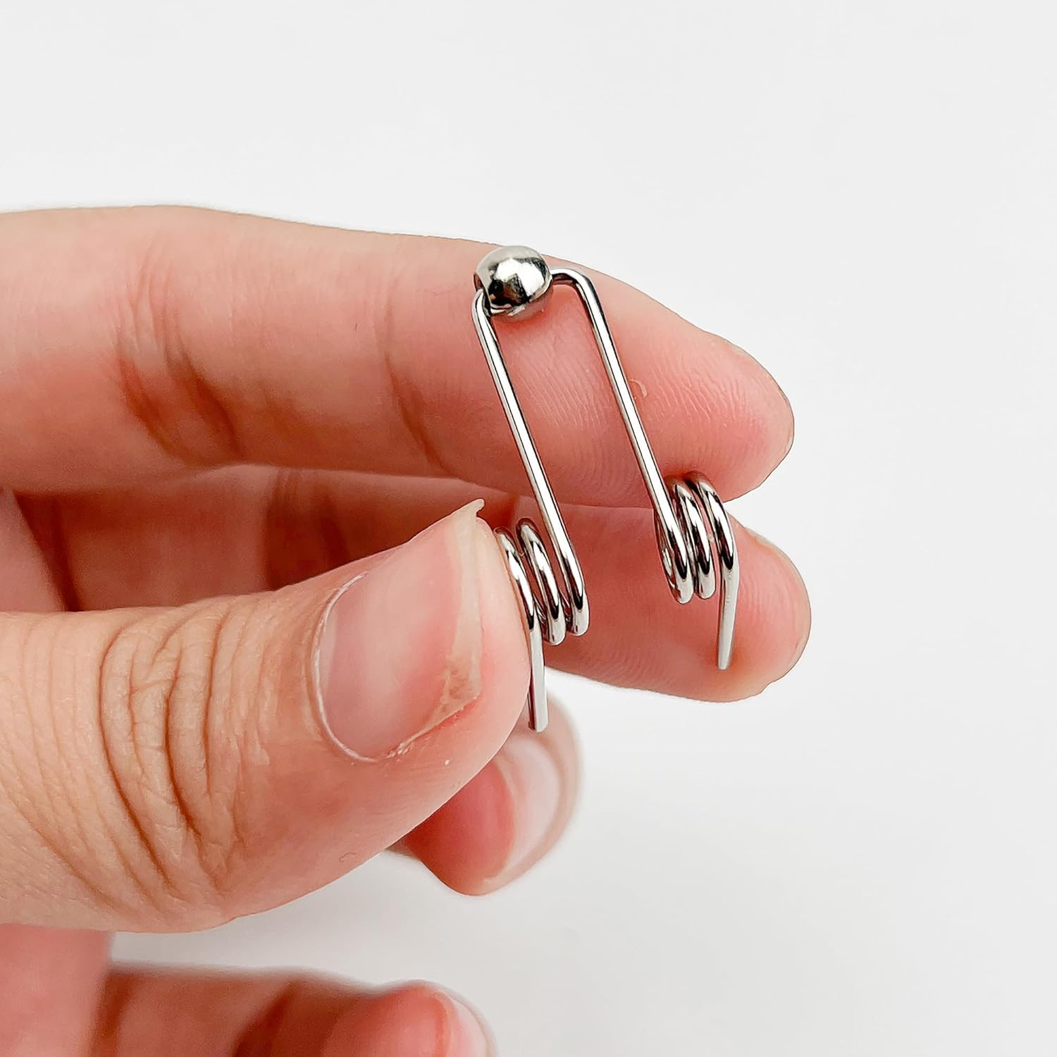 (2PCS) Double Return Torsion Springs for Curling Iron Rod - Part Replacement Accessories for Hair Rollers (Length: 24Mm; Wire Diameter: 1.2Mm)