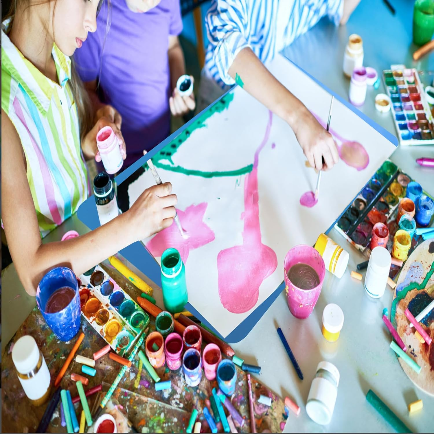 ZACHMEST 3 Pack Crafting Pad 40X30Cm, Painting Pad Silicone Mat Crafting Silicone Mat for Epoxy Resin, Silicone Pad Non-Stick Non-Slip Table Mat for Crafting Resin Craft Kneading Pad Painting image number 4