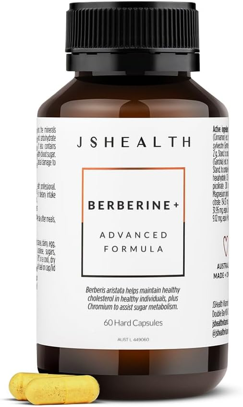 Jshealth Vitamins Berberine+ | Berberine Supplement for Metabolic Health | Aids Carbohydrate and Lipid Metabolism | 60 Capsules image number 3