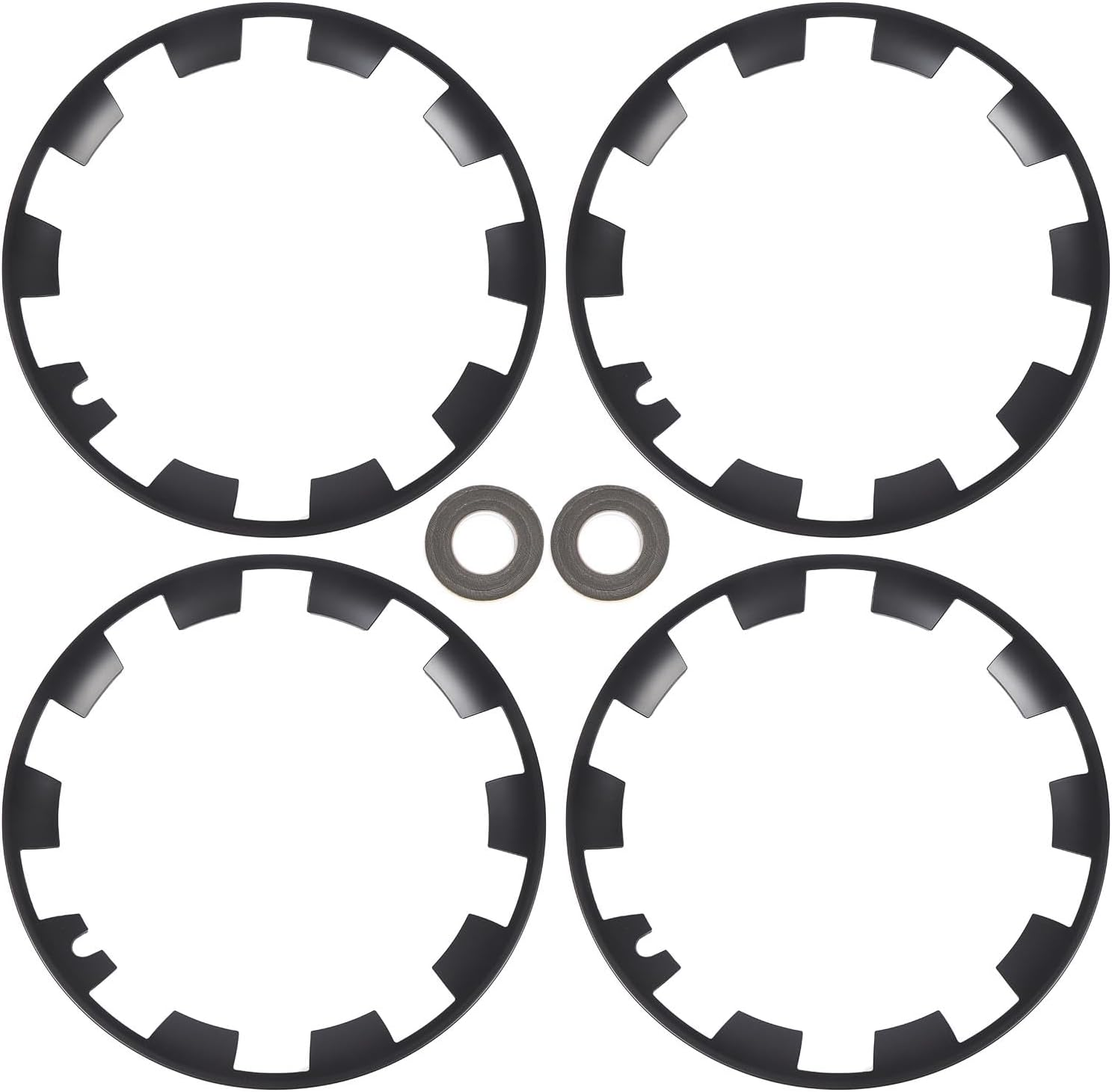 Wheel Rim Protector 20Inch, 4Pcs Hubcap Trim Ring Replacement with Soundproofing Cotton for Y 2020-2024, Car Wheel Protective Cover, Seamless Fit, Clip On image number 2