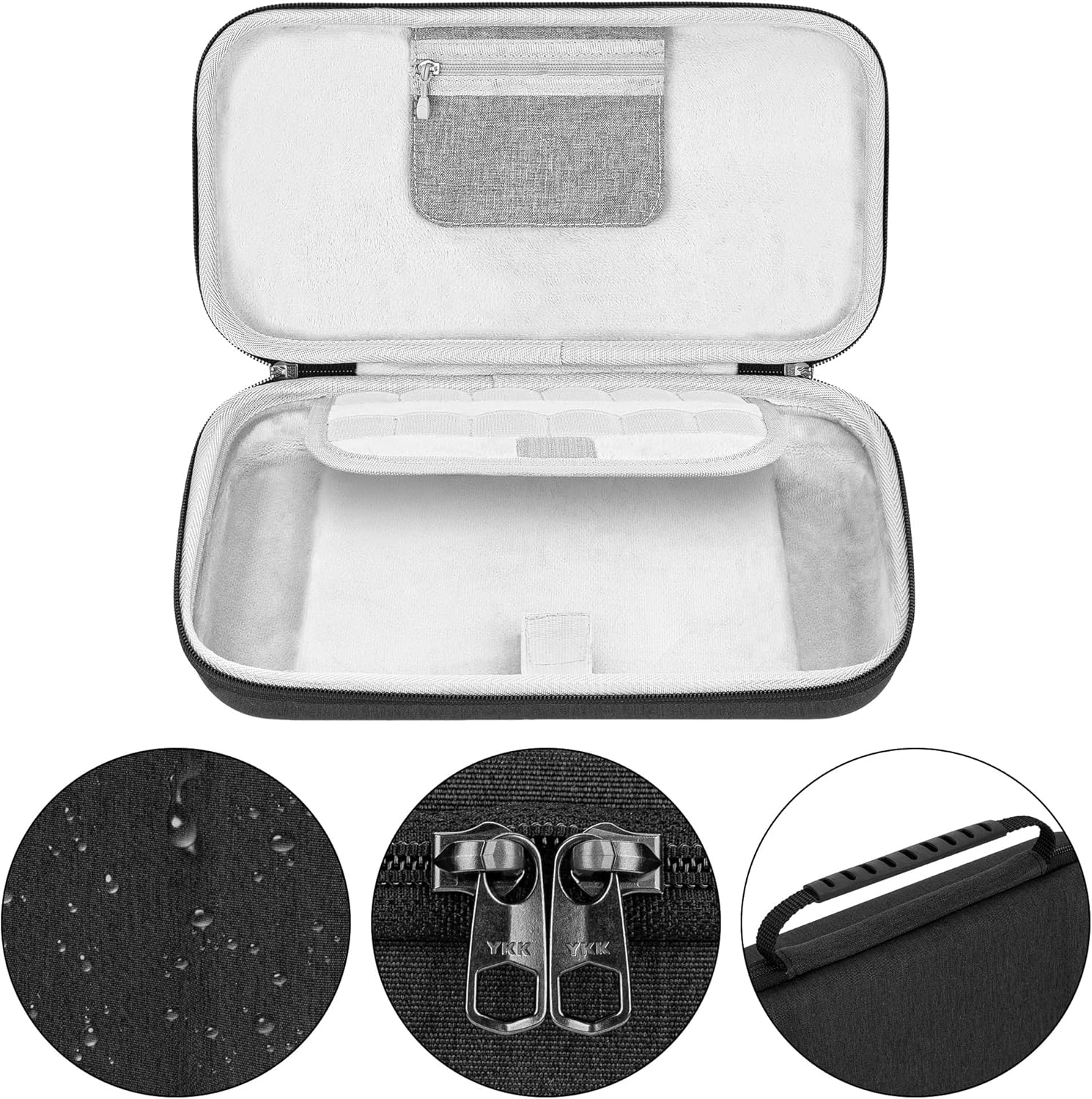 Geekria Switch Carrying Case Compatible with Nintendo Switch 2 (2025), Protective Hard Shell Travel Bag with Space for Console, Game Cards, Airtag and Accessories (Dark Gray)