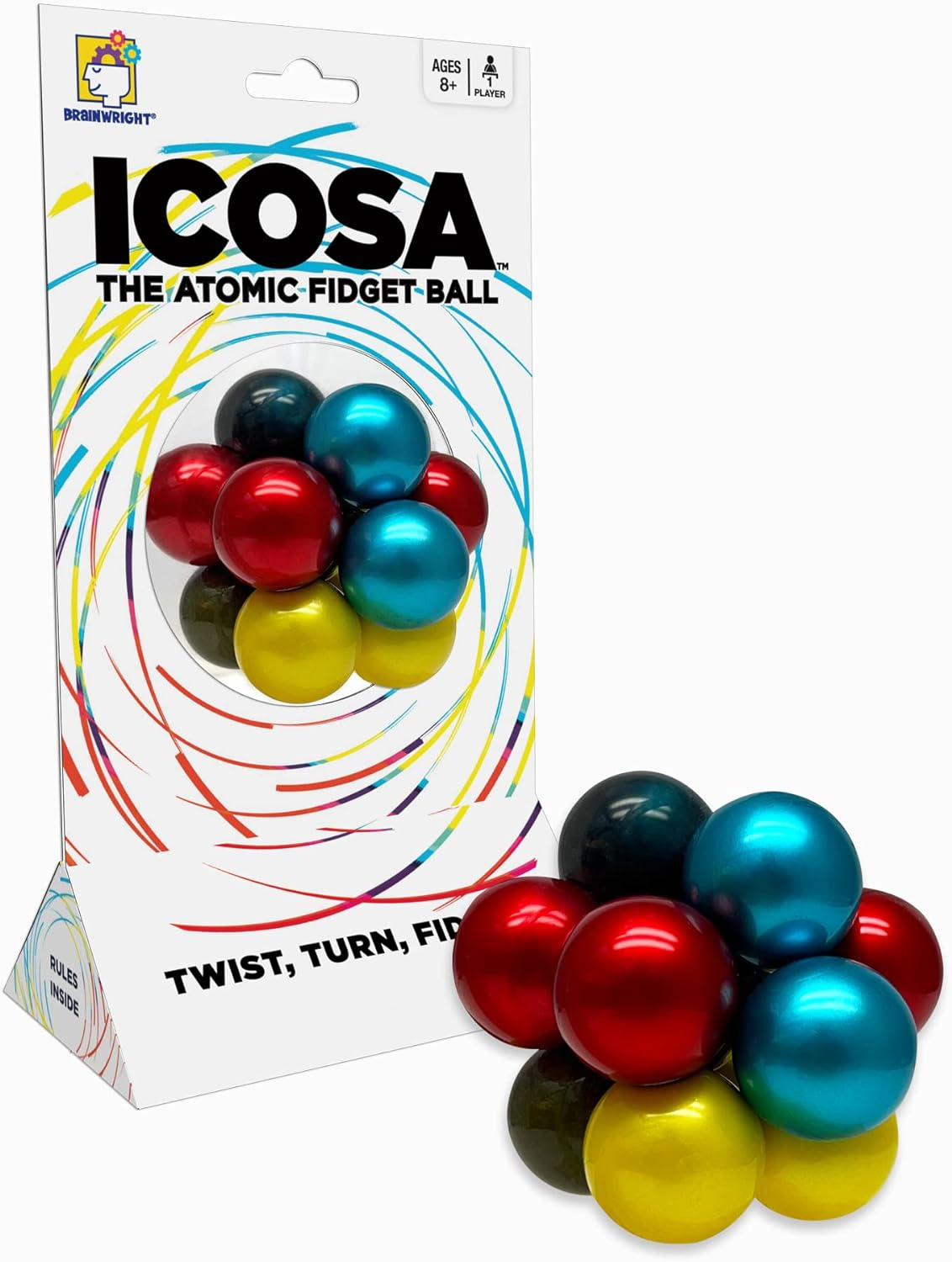 Brainwright ICOSA the Atomic Fidget Ball Pattern Game image number 5