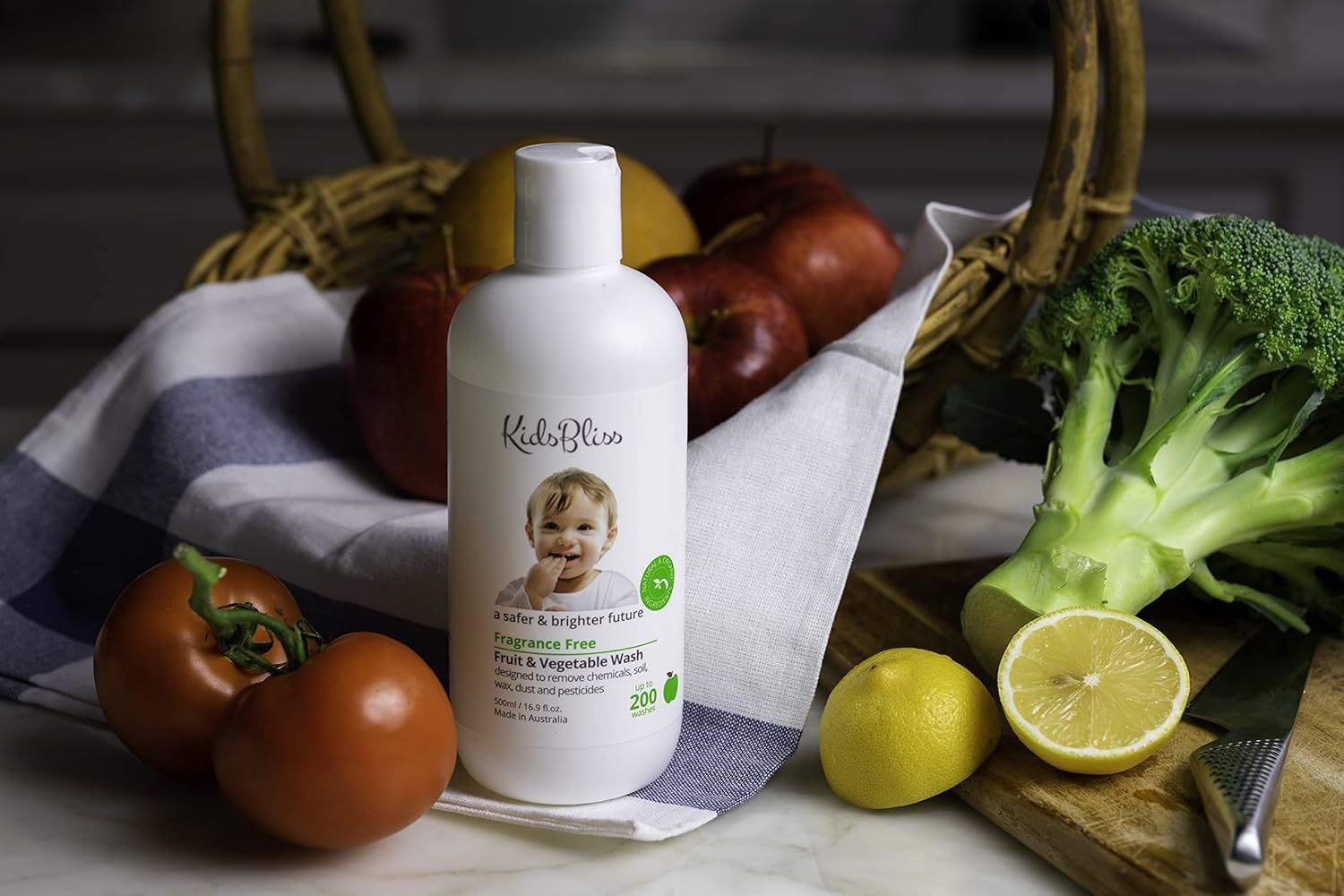 Kids Bliss Fruit and Vegetable Wash-Fragrance Free, 500Ml image number 3
