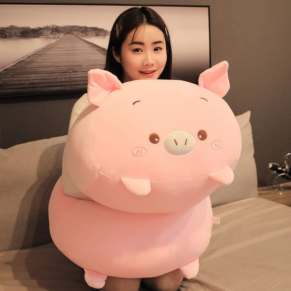 Pig Plush Pillow Soft Pig Stuffed Animal Toy Piggy Body Pillow, 33.5" image number 5