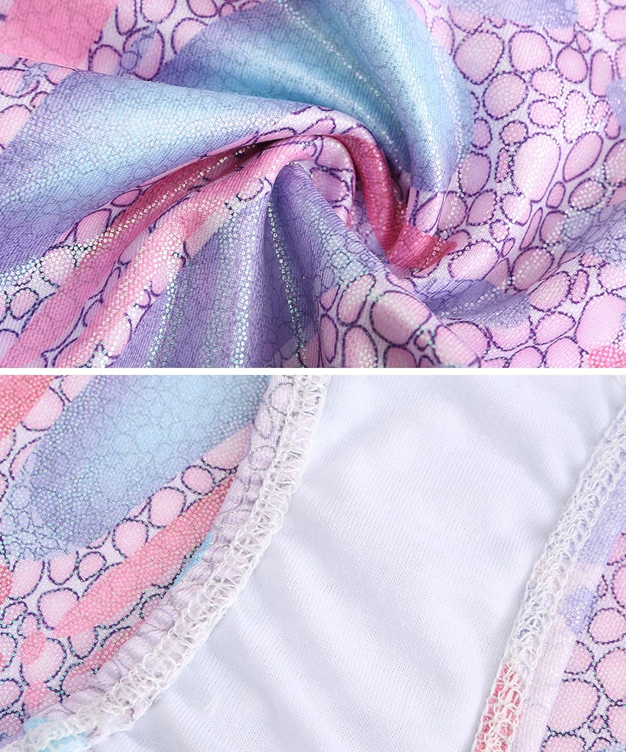 KEOYA Gymnastics Leotards for Girls Gradient Color Sparkle Dance Leotard Sleeveless Dancewear Athletic Ballet Leotards Kids